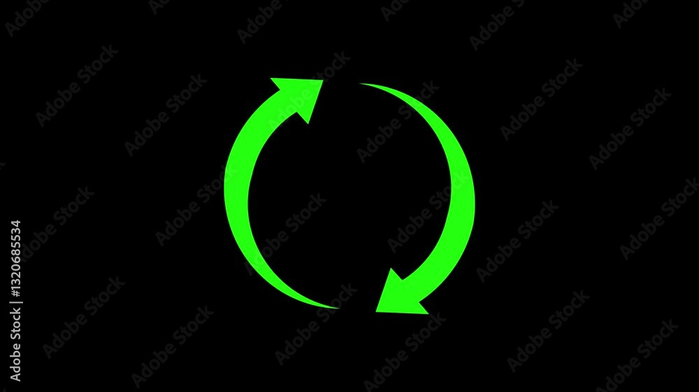 update restore circle arrow icon on black background animation update restore circle arrow icon on black background animation