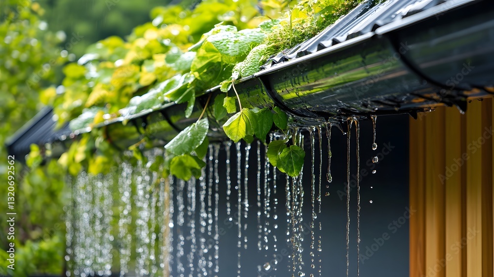 custom made wallpaper toronto digitalIntegrated Sustainable Rainwater Harvesting System in Modern Green Building Project