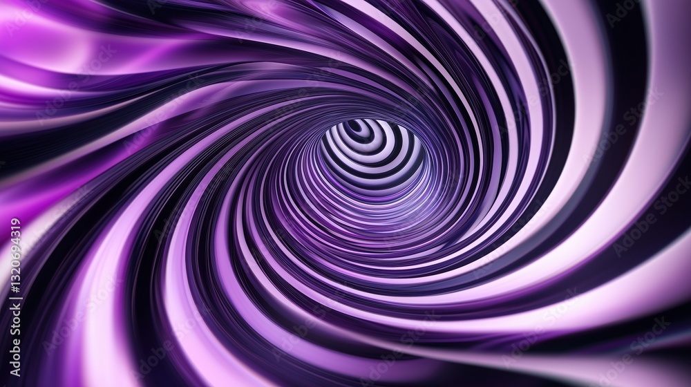 Purple and black swirling vortex tunnel. Futuristic energy flow concept Purple and black swirling vortex tunnel. Futuristic energy flow concept