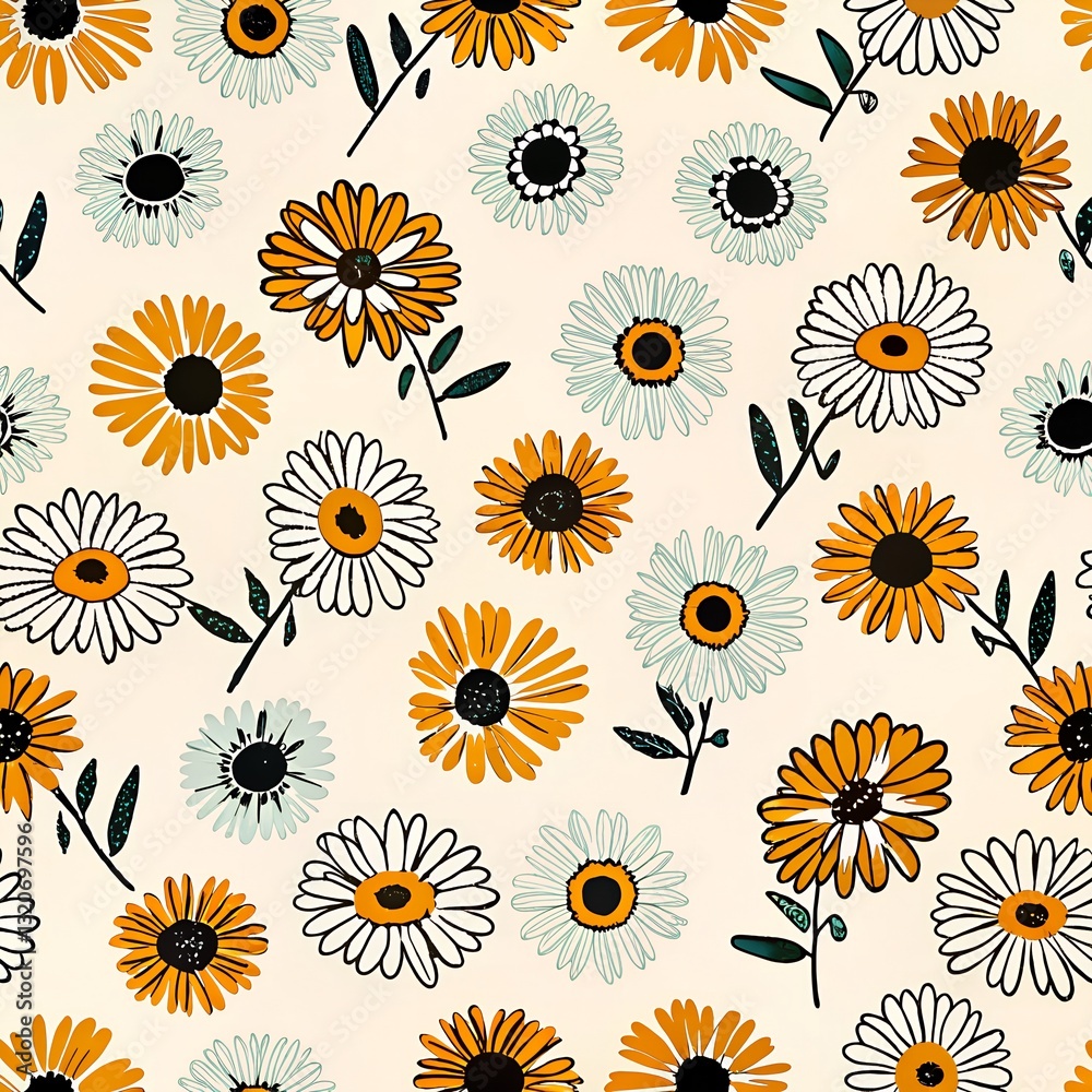 colorful pattern of various flowers colorful pattern of various flowers