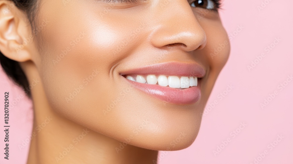 Obraz premium A woman with a white smile