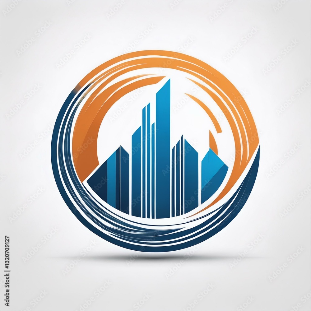 Fototapeta premium modern new logo or icon suitable as cover or banner