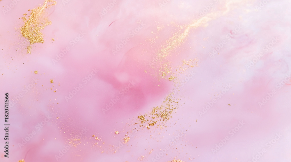 Pink and gold abstract texture with glitter accents. Pink and gold abstract texture with glitter accents.