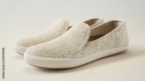  pair of slip-on espadrilles shoes on a white background