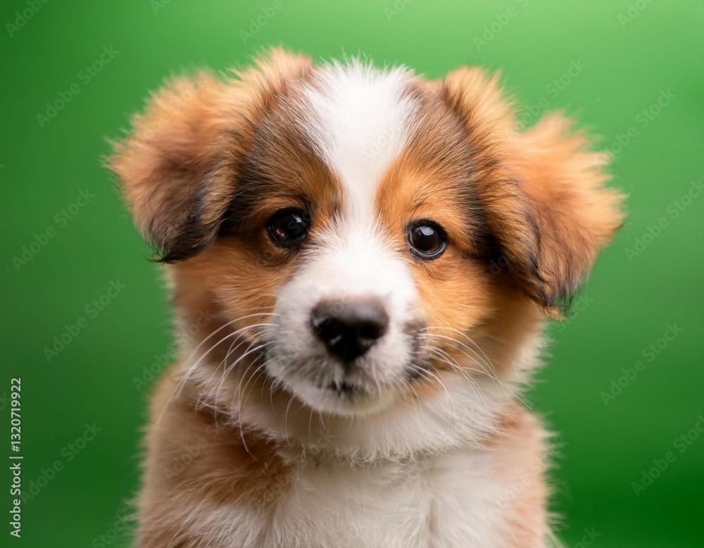 adorable cute puppy face emoji on soft green background adorable cute puppy face emoji on soft green background