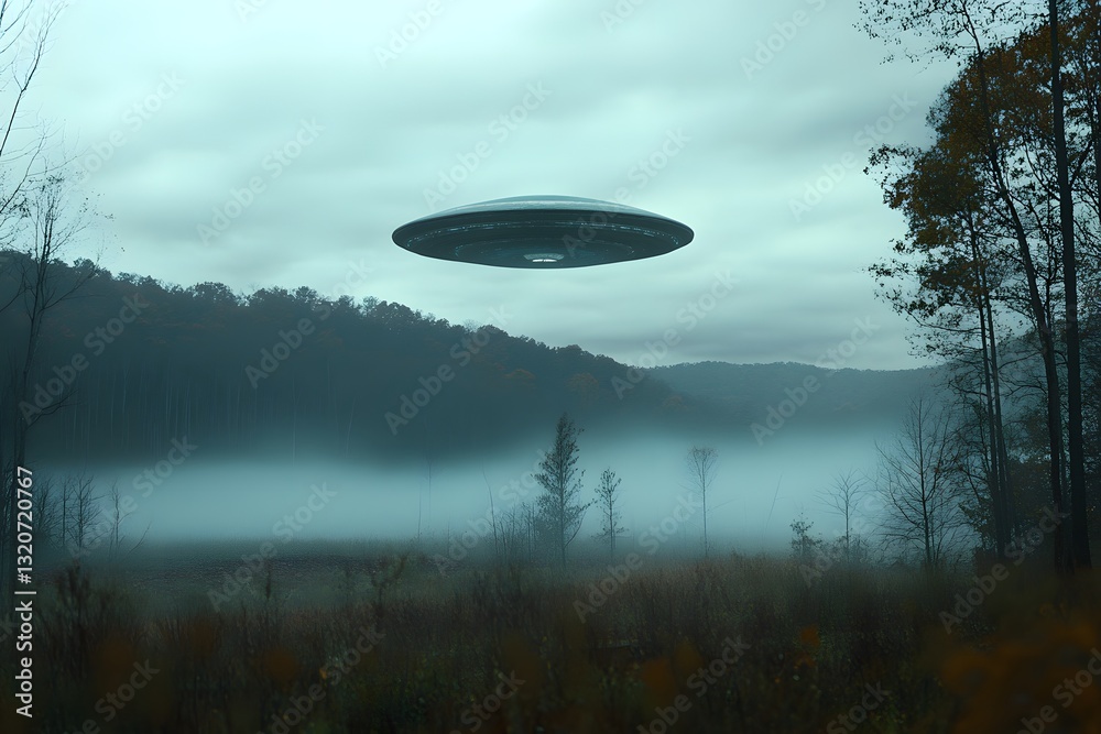 Obraz premium UFO, Generative AI 