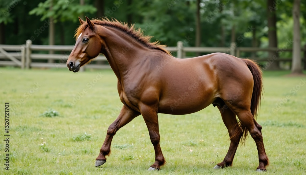 Majestic Exmoor Pony in a Natural Environment with Clean Lines and High Quality Details. Majestic Exmoor Pony in a Natural Environment with Clean Lines and High Quality Details.