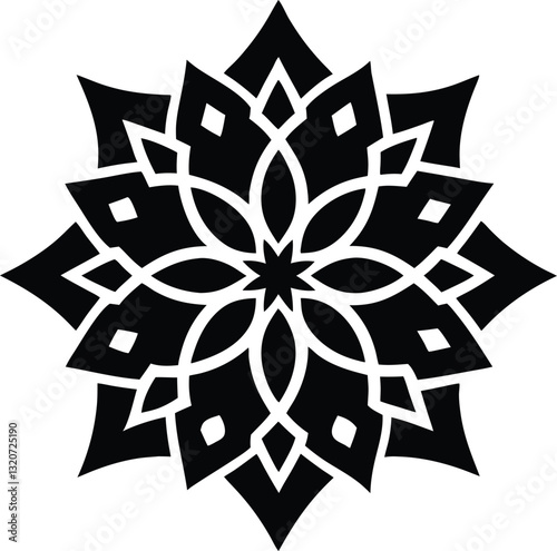 Ornate Mandala Design Vector Art Illustration – Intricate & Elegant Digital Artwork