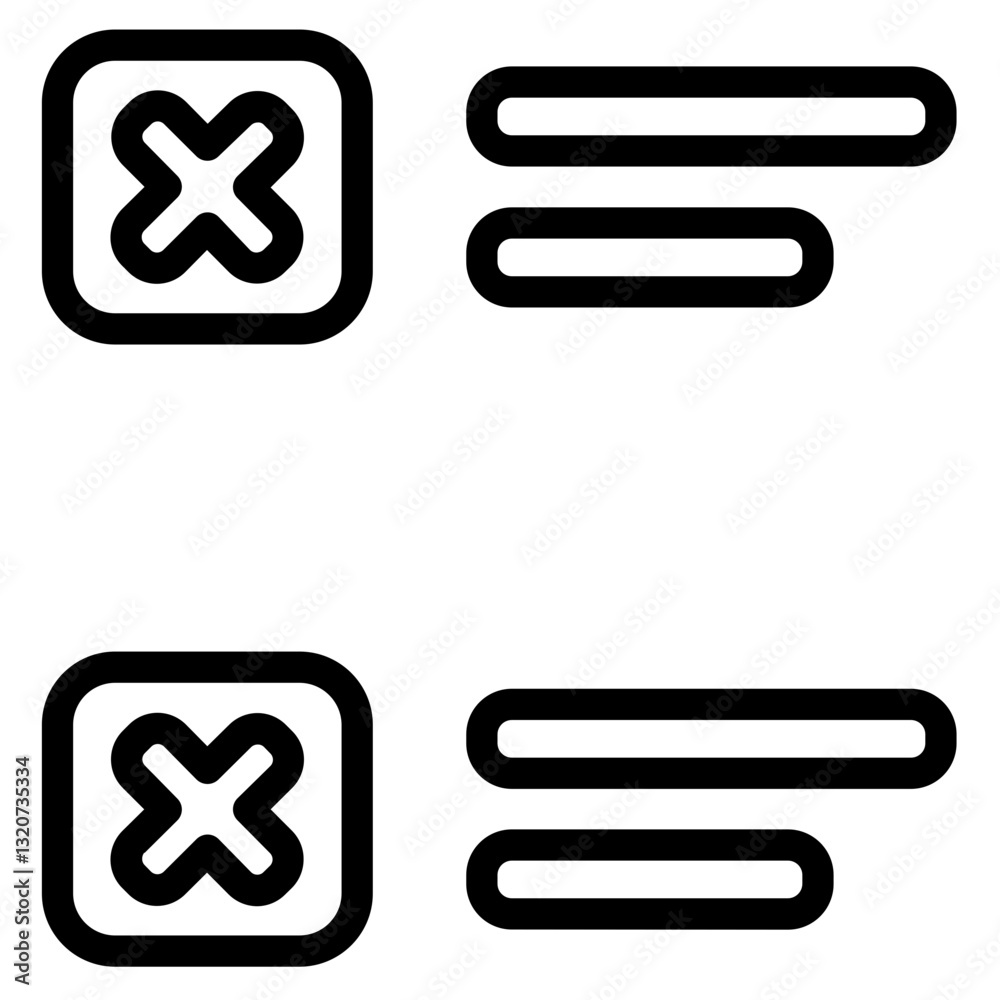 Cancel Delete Remove Line Icon Cancel Delete Remove Line Icon