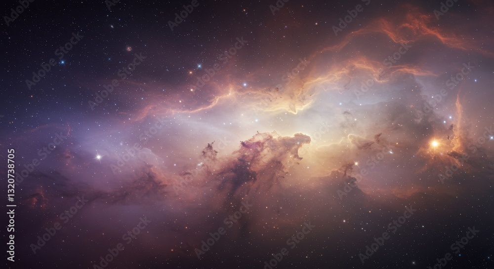 Obraz premium universe starry sky