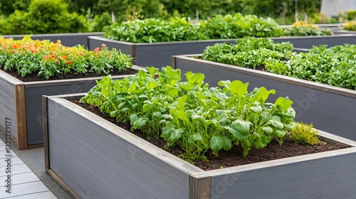 Urban Gardening: Raised Garden Beds with Herbs & Flowers - Urban ga.