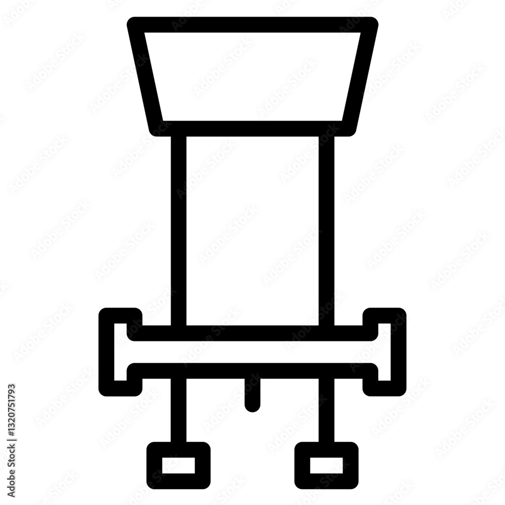 Fototapeta premium Router Tools Workshop Line Icon