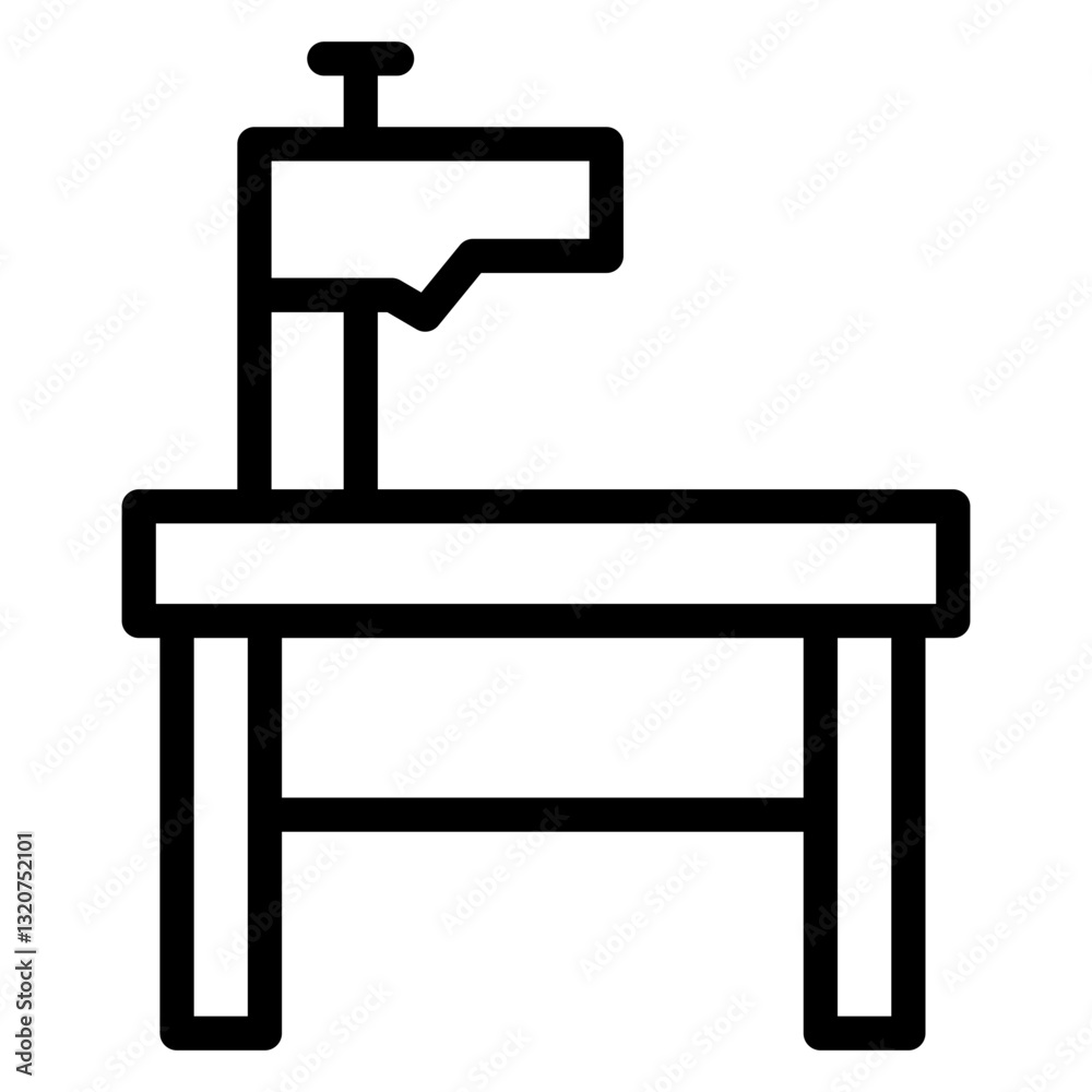 Table Holder Tools Line Icon