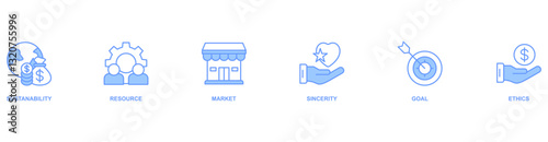 CSR banner web icon vector illustration concept business and organization, Corporate social responsibility and giving back to the community