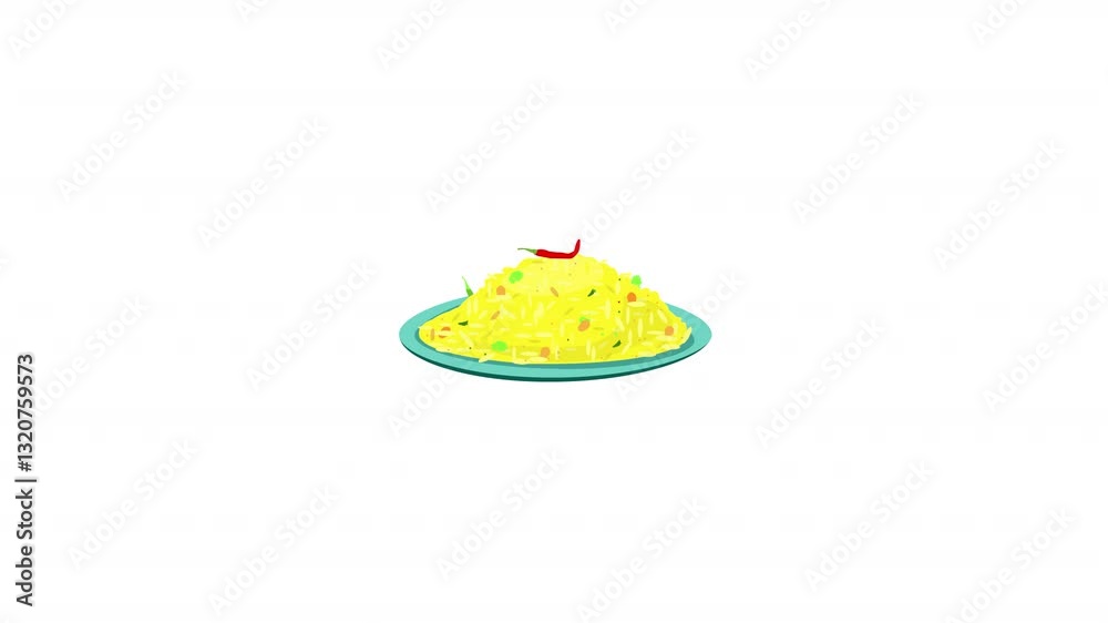 A vibrant pulao animation, bringing the essence of Indian cuisine to your visuals. A vibrant pulao animation, bringing the essence of Indian cuisine to your visuals.