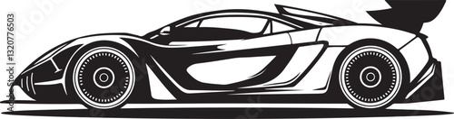 Stylish Supercar Silhouettes Collection

