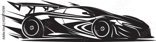 Stylish Supercar Silhouettes Collection
