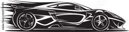 Stylish Supercar Silhouettes Collection
