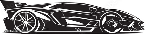 Stylish Supercar Silhouettes Collection
