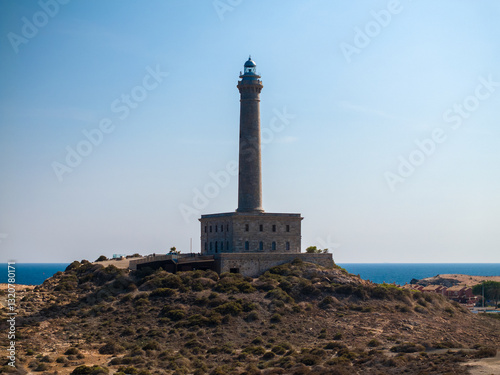 Konstfotografi Faro del Cabo de Palos en Cartagena, Murcia, España