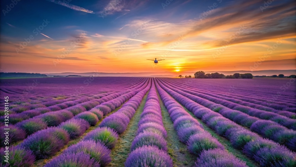 Calming Lavender Gradient: Pastel Drone Aerial Background Calming Lavender Gradient: Pastel Drone Aerial Background