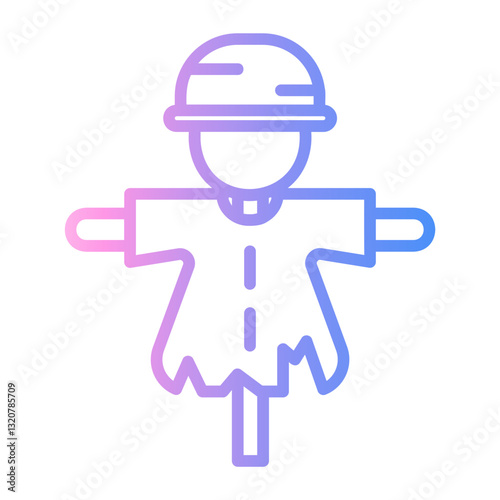 scarecrow Line Gradient Icon