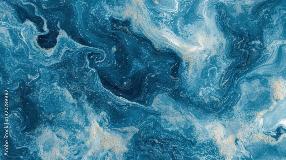 Abstract Blue and White Marble Texture with Gold Flecks Abstract Blue and White Marble Texture with Gold Flecks
