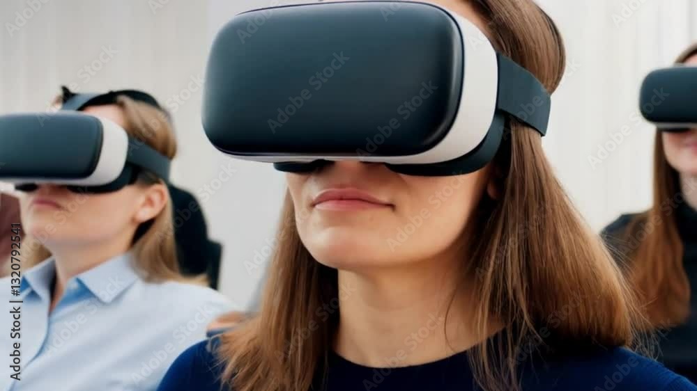 Corporate training session using immersive VR technology, Generative AI Corporate training session using immersive VR technology, Generative AI