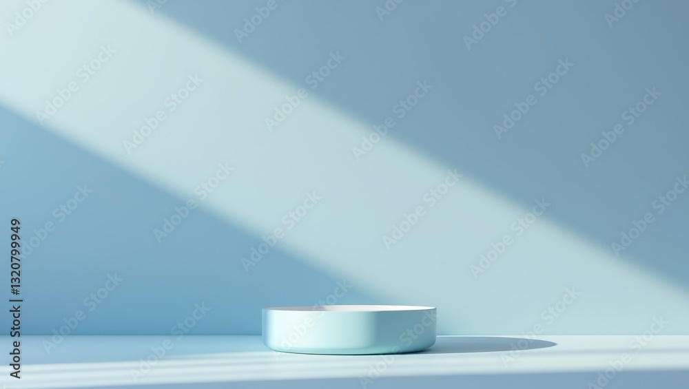 original background for design or product presentation play of light and shadow light blue original background for design or product presentation play of light and shadow light blue