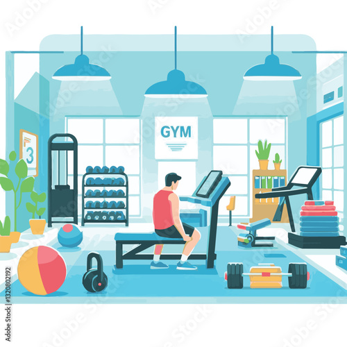 gym, fitness, exercise, healthy, training, sport, workout, health, equipment, fit, club, interior, power, activity, body, athlete, strength, lifestyle, woman, weight, bodybuilding, active, center, wel