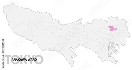 東京都荒川区の位置地図_04