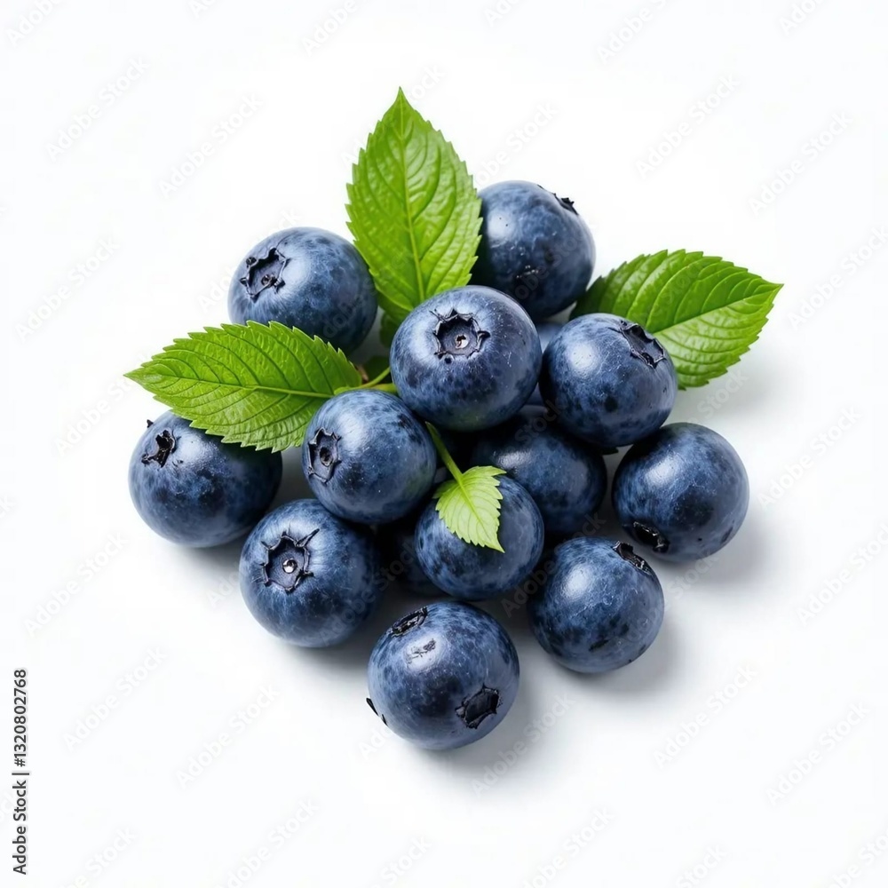 Fototapeta premium Floating Blueberries