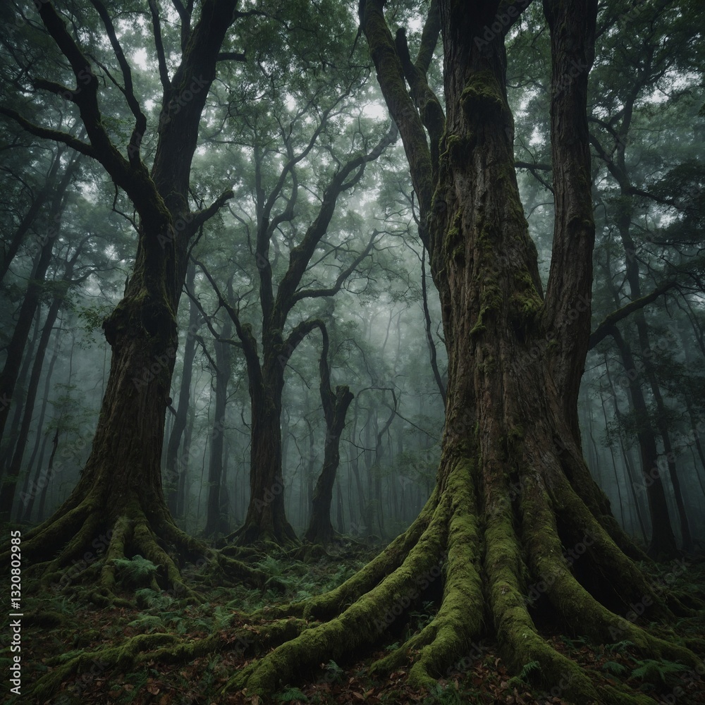 Fototapeta premium 40. The Secret Language of Trees – A scientist discovers that trees communicate through their roots. When they finally learn to understand the messages, they uncover a shocking truth about the forest.