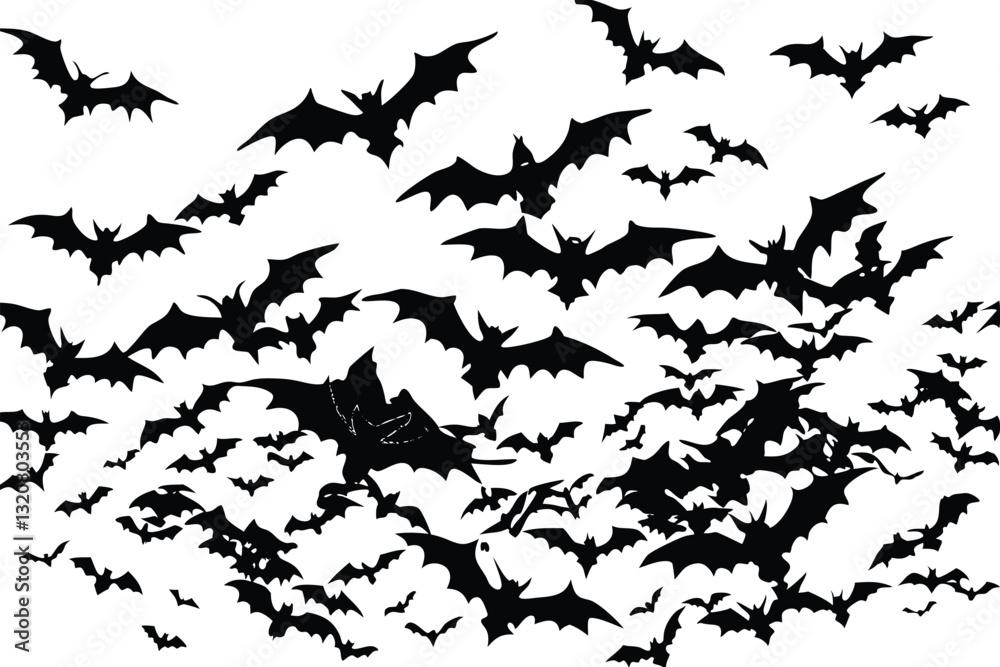 Halloween Bats Silhouette Vector Element Halloween Bats Silhouette Vector Element