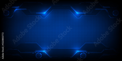 Abstract technology background. Futuristic digital space technology concept.	