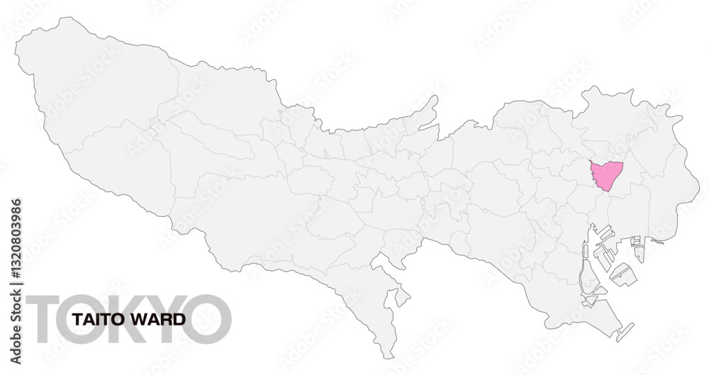 東京都台東区の位置地図_04 東京都台東区の位置地図_04