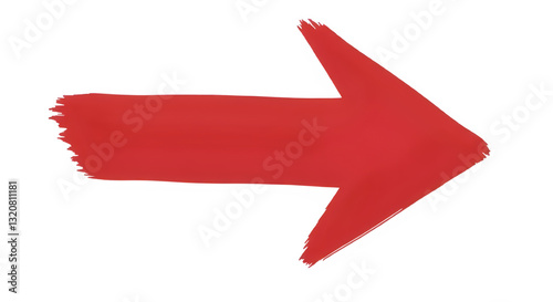 Right red arrow isolated on transparent background 