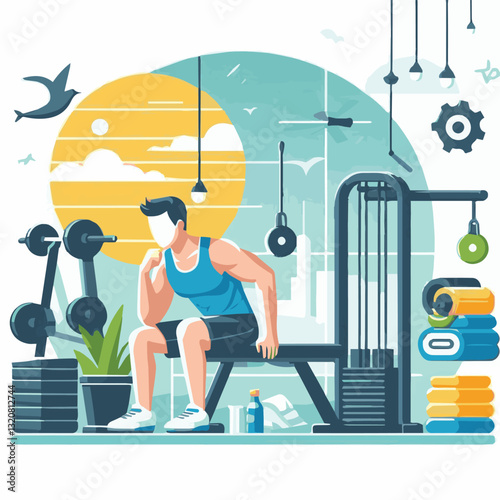 gym, fitness, exercise, healthy, training, sport, workout, health, equipment, fit, club, interior, power, activity, body, athlete, strength, lifestyle, woman, weight, bodybuilding, active, center, wel