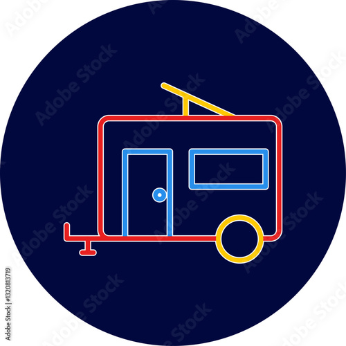 Trailer Vector Icon