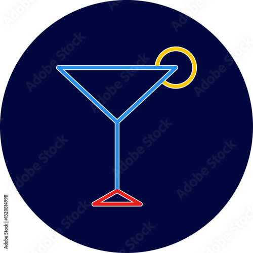Unique Cosmopolitan Vector Icon