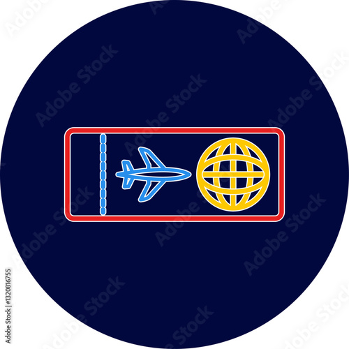 Plane Tickets Vector Icon