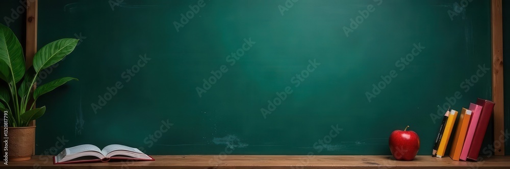 Empty expansive chalkboard; back to school theme Black Friday promotion backdrop , blank, background Empty expansive chalkboard; back to school theme Black Friday promotion backdrop , blank, background