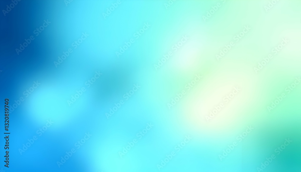 Obraz premium Soft Abstract Background with Blue and Green Gradients of Light