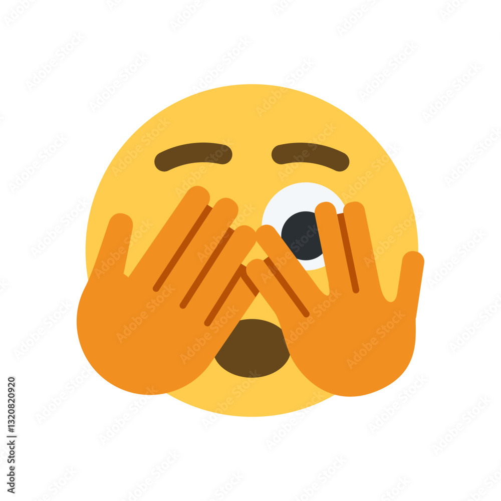 Obraz premium Face with Peeking Eye