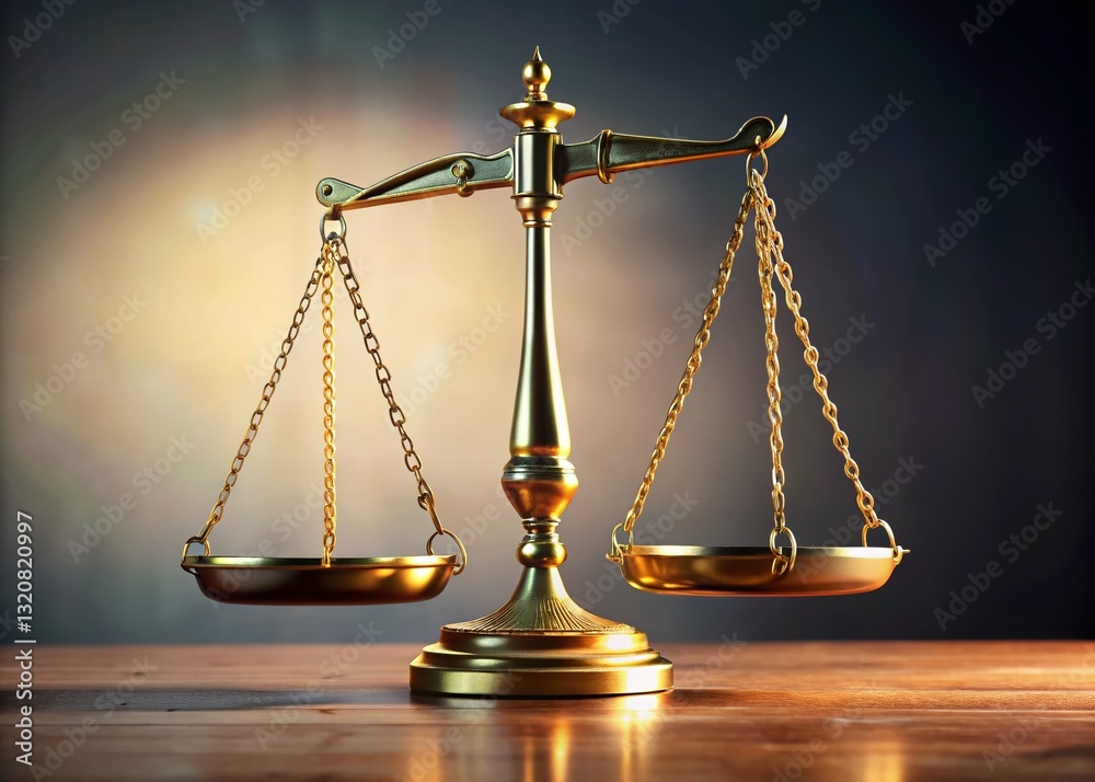 Close-up of Justice Scales: Law Concept Stock Photo - Right-Aligned with Copy Space Close-up of Justice Scales: Law Concept Stock Photo - Right-Aligned with Copy Space