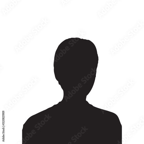 Silhouette image of a neat woman, suitable for an anonymous profile.







