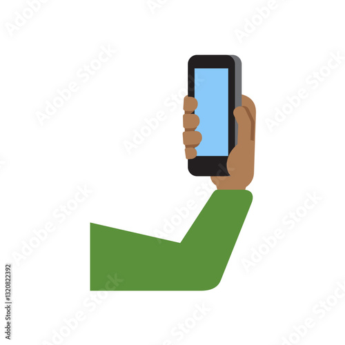 Hand Holding Smartphone
