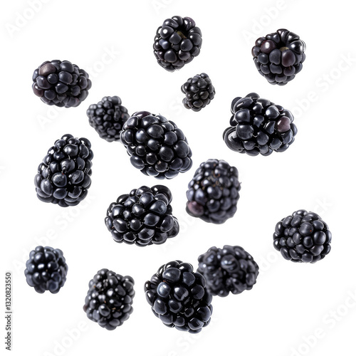 Floating Blackberries: A Dark Delight