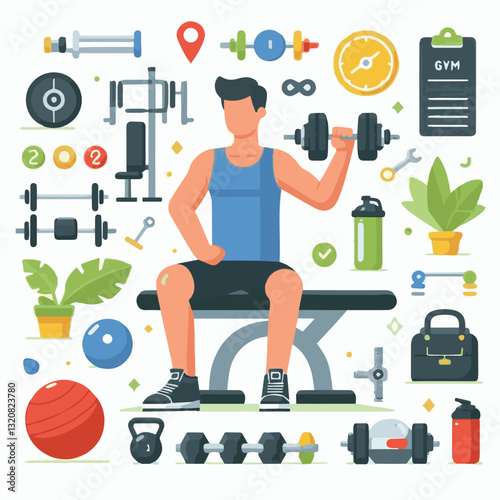 gym, fitness, exercise, healthy, training, sport, workout, health, equipment, fit, club, interior, power, activity, body, athlete, strength, lifestyle, woman, weight, bodybuilding, active, center, wel
