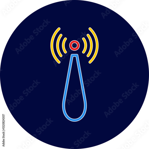 Non Ionizing Radiation Vector Icon